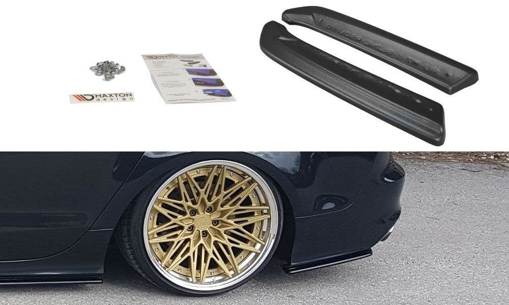 Maxton Design Heck Ansatz Flaps Diffusor V.1 passend für Audi A7 S-Line C7 schwarz Hochglanz