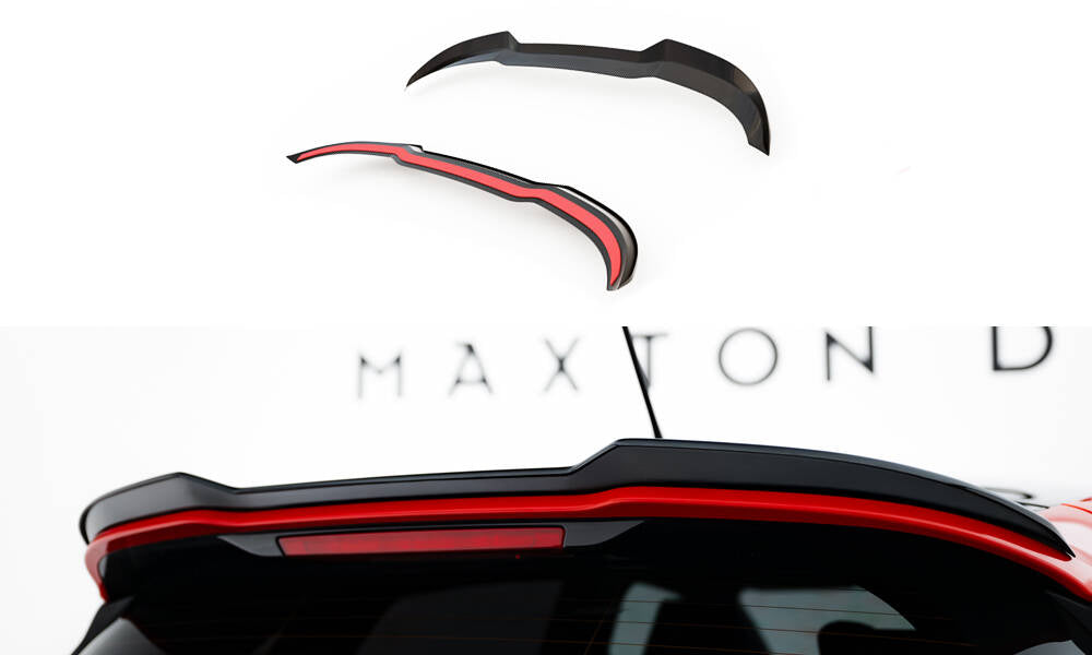 Maxton Design Spoiler CAP V.2 passend für Ford Fiesta Mk8 ST / ST-Line schwarz Hochglanz