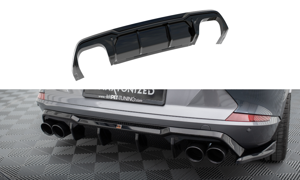 Maxton Design Diffusor Heck Ansatz V.3 passend für Cupra Formentor VZ Mk1 / Mk1 Facelift schwarz Hochglanz