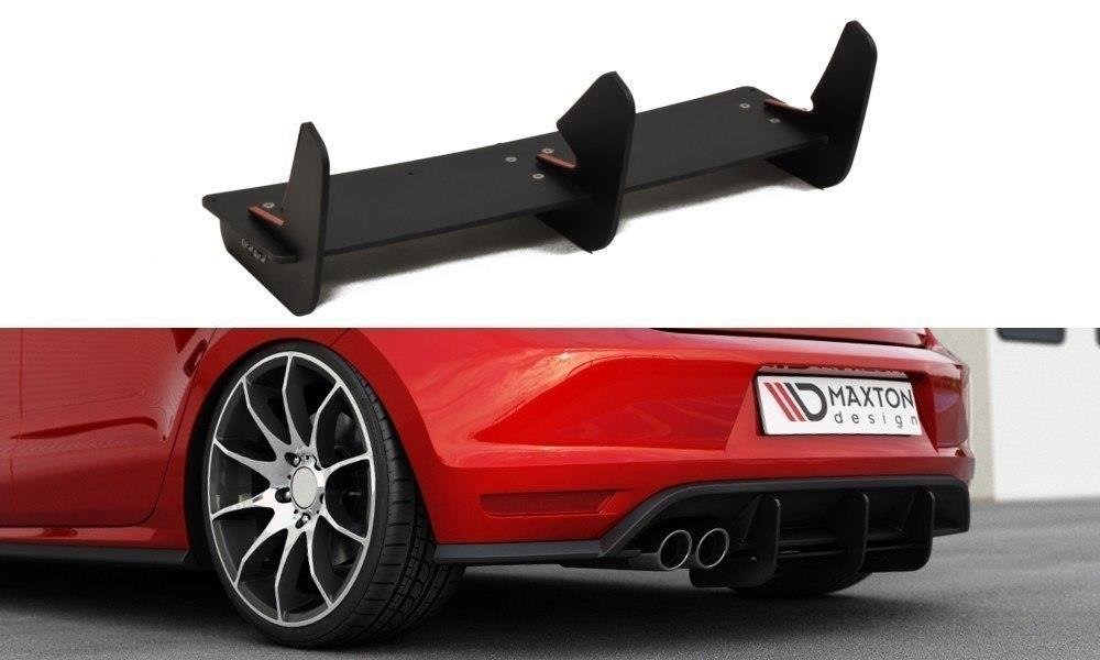 Maxton Design Diffusor Heck Ansatz passend für Heckschürze passend für VW Polo GTI Mk5 Facelift