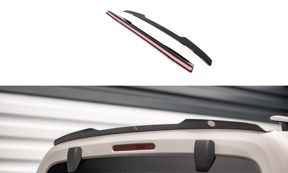 Maxton Design Spoiler CAP passend für Citroen Berlingo Mk3 schwarz Hochglanz