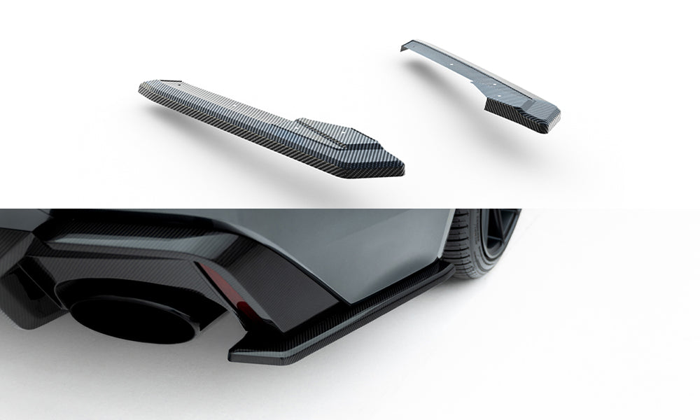 Maxton Design Prepreg Carbon Fiber Heck Ansatz Flaps Diffusor passend für Audi RS7 C8
