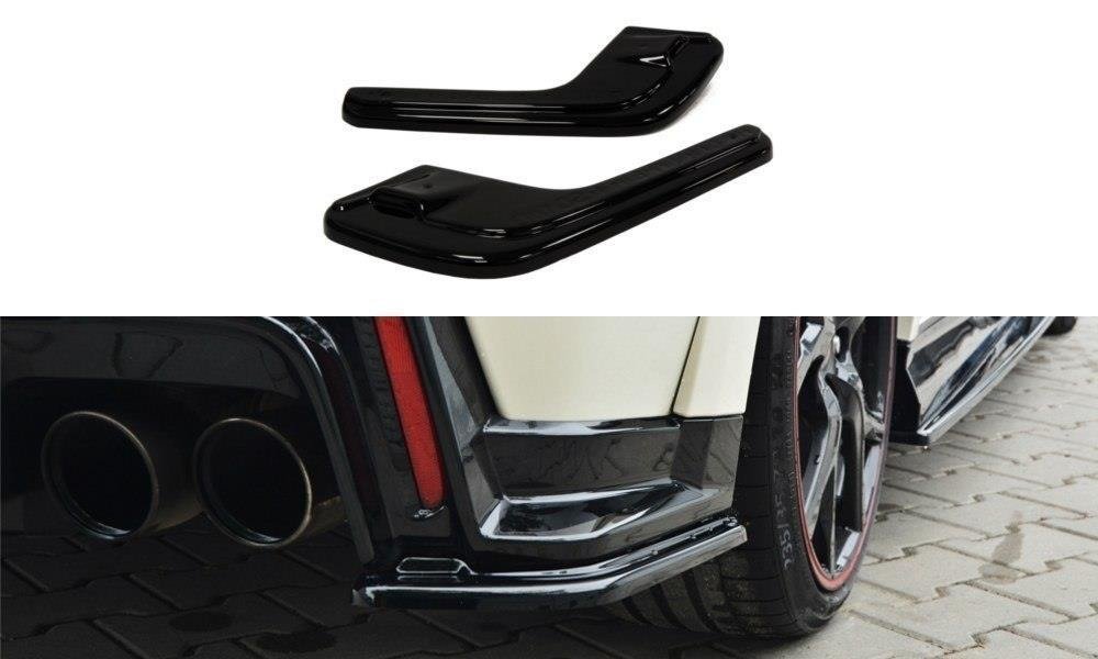 Maxton Design Heck Ansatz Flaps Diffusor passend für HONDA CIVIC IX TYPE R schwarz Hochglanz