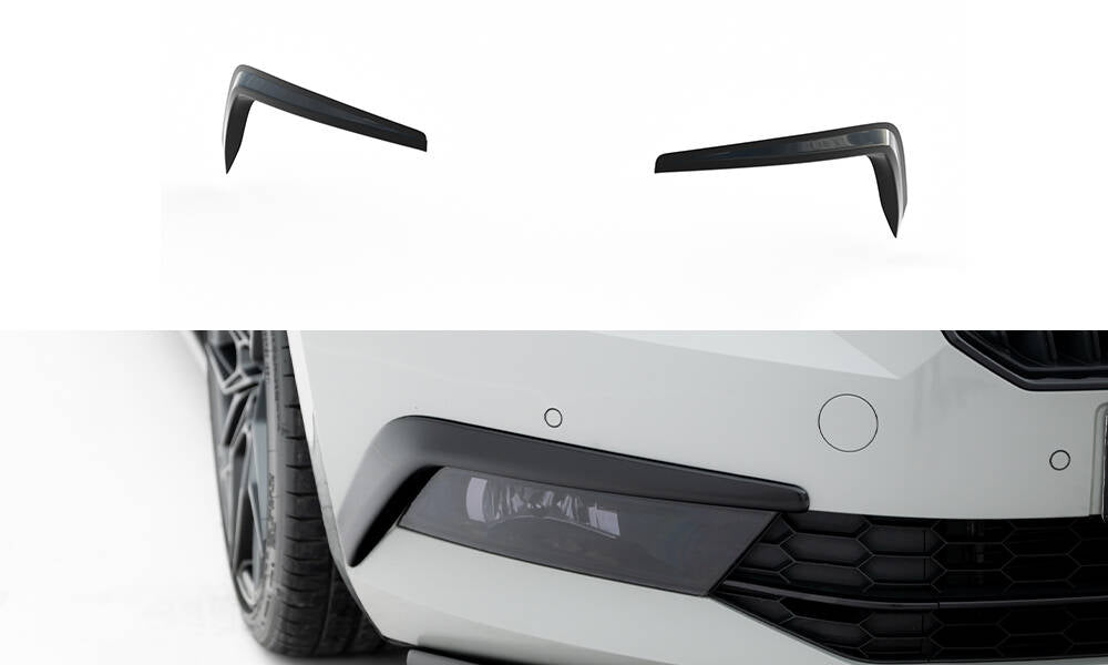 Maxton Design Rahmen Für Leuchten Skoda Superb Liftback / Combi Mk3 schwarz Hochglanz
