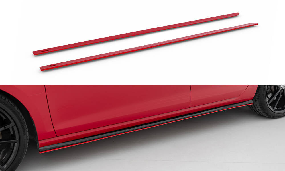 Maxton Design Seitenschweller Ansatz V.2 für VW Golf R / R-Line Mk7 Facelift
