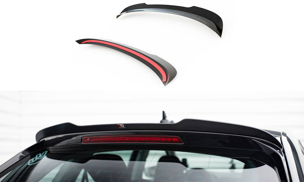 Maxton Design Spoiler CAP passend für Skoda Scala schwarz Hochglanz