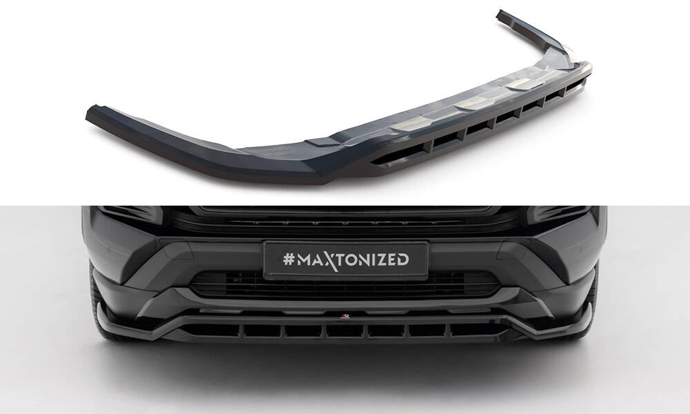 Maxton Design Street+ Spoilerlippe Front Ansatz passend für Toyota RAV4 Adventure Mk5 schwarz Hochglanz