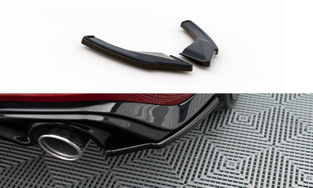Maxton Design Heck Ansatz Flaps Diffusor V.3 passend für VW Golf GTI Mk8 schwarz Hochglanz