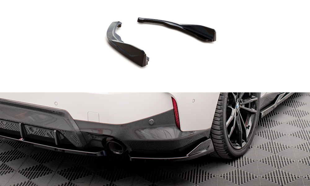 Maxton Design Heck Ansatz Flaps Diffusor V.1 passend für BMW 2 Coupe M-Paket G42 schwarz Hochglanz