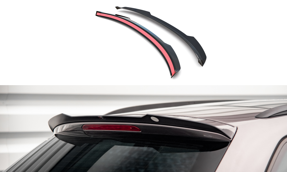 Maxton Design Spoiler CAP passend für Seat Leon FR Sportstourer Mk3 schwarz Hochglanz