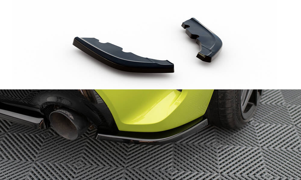 Maxton Design Heck Ansatz Flaps Diffusor V.7 passend für BMW 1er M-Paket / M135i F40 schwarz Hochglanz