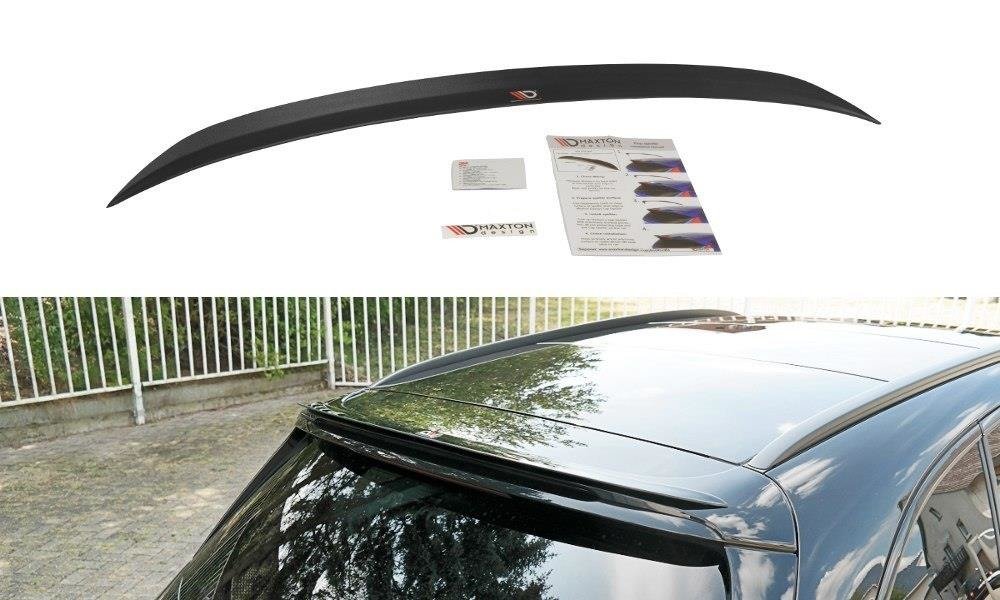 Maxton Design Spoiler CAP passend für Mercedes C-Klasse S205 63 AMG Kombi schwarz Hochglanz