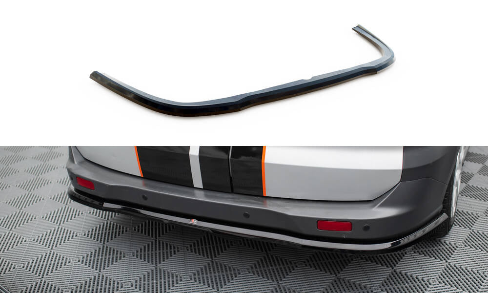 Maxton Design Heckansatz Ford Transit Courier Mk1 schwarz Hochglanz für Ford Transit Courier Mk1