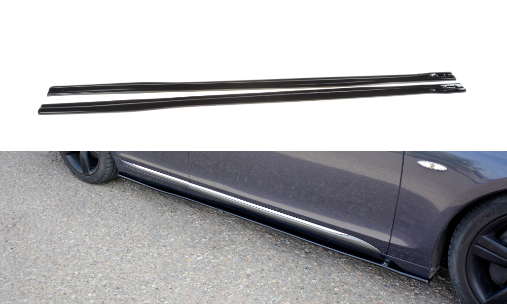 Maxton Design Street+ Seitenschweller Leisten passend für Lexus GS Mk3 schwarz Hochglanz