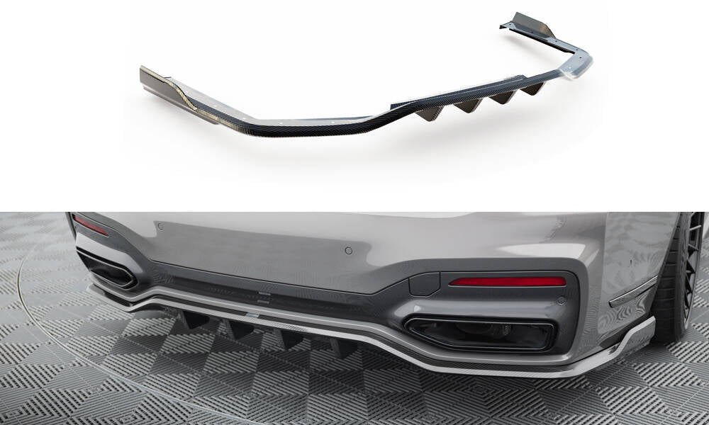 Maxton Design Prepreg Carbon Fiber Rear Splitter BMW 7 M-Paket G11 / G12 Facelift für BMW 7er G11