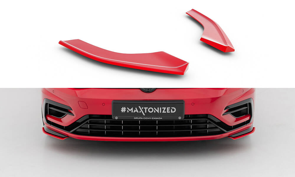 Maxton Design Front Ansatz für VW Golf R / R-Line Mk7 Facelift