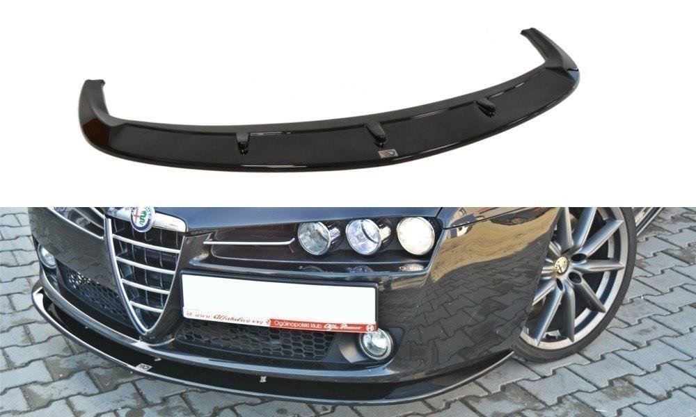Maxton Design Street+ Spoilerlippe Front Ansatz passend für v.2 ALFA ROMEO 159 schwarz Hochglanz