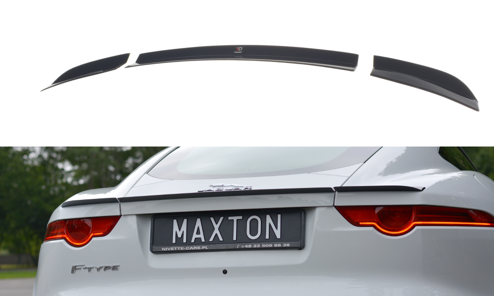Maxton Design Spoiler CAP passend für Jaguar F-Type X152 schwarz Hochglanz