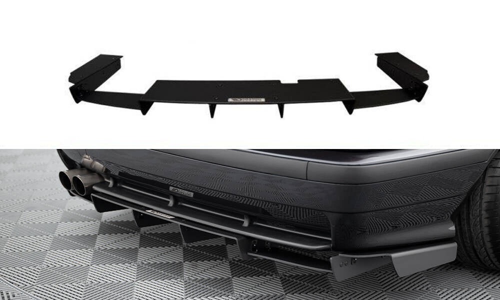 Maxton Design Diffusor Heck Ansatz passend für Heckschürze passend für BMW M3 / 3 M-Paket Coupe / Cabrio E36