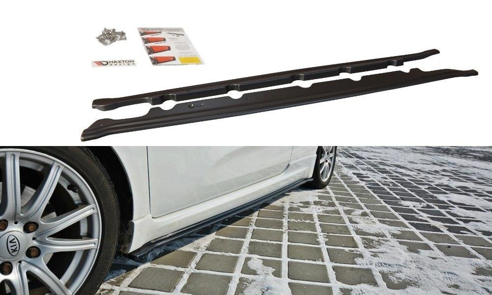 Maxton Design Street+ Seitenschweller Leisten passend für Kia Ceed GT MK2 schwarz Hochglanz