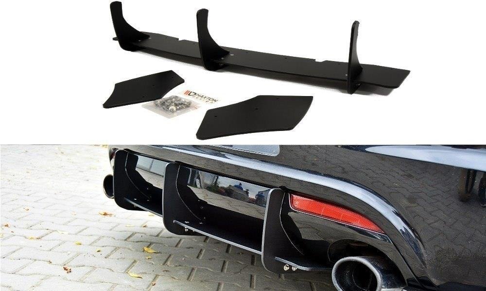 Maxton Design VW SCIROCCO R Diffusor Heck Ansatz passend für Heckschürze passend für & Heck Ansatz Flaps Diffusor passend für