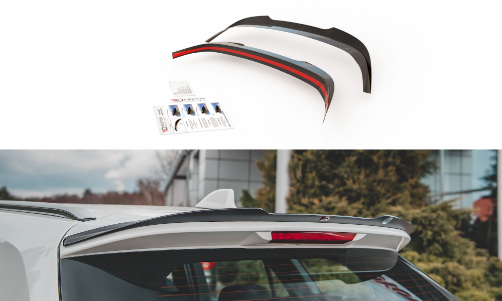 Maxton Design Spoiler CAP passend für Toyota Corolla XII Touring Sports schwarz Hochglanz
