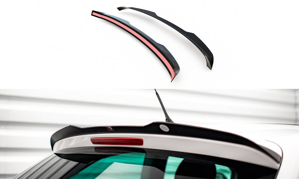 Maxton Design Spoiler CAP passend für Seat Ibiza FR SC Mk4 Facelift schwarz Hochglanz