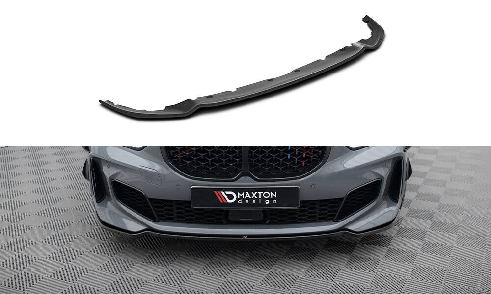 Maxton Design Street+ Spoilerlippe Front Ansatz V.4 passend für BMW 1er M-Paket/ M135i / 128ti F40 schwarz Hochglanz