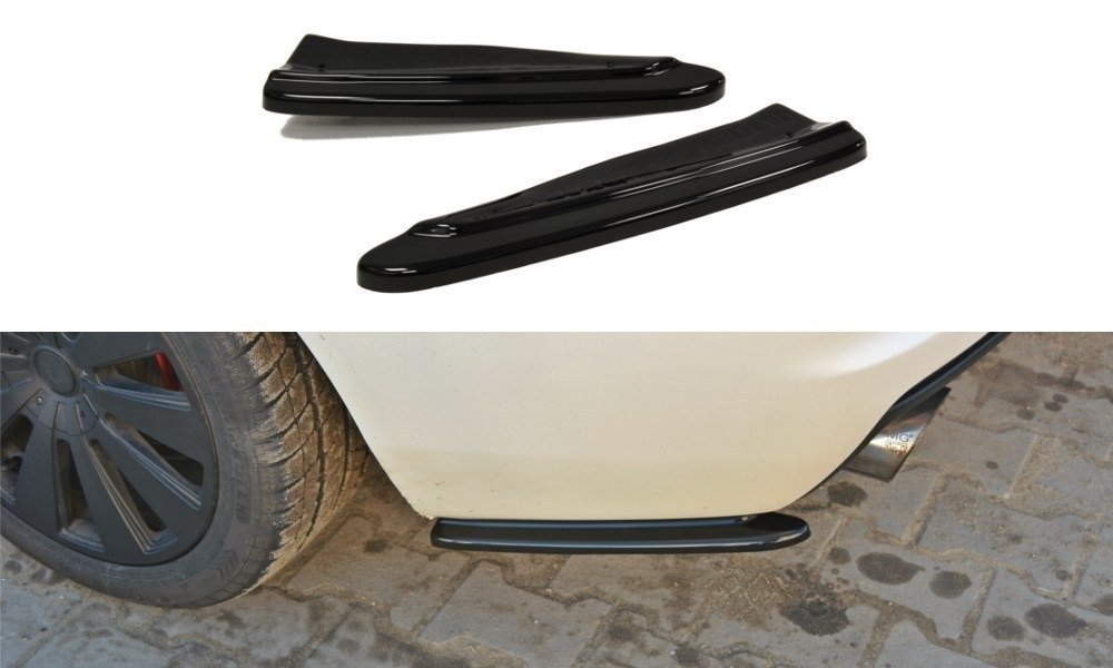 Maxton Design Heck Ansatz Flaps Diffusor für CHEVROLET CAMARO V SS - EU, US VERSION (vor Facelift) Carbon Look