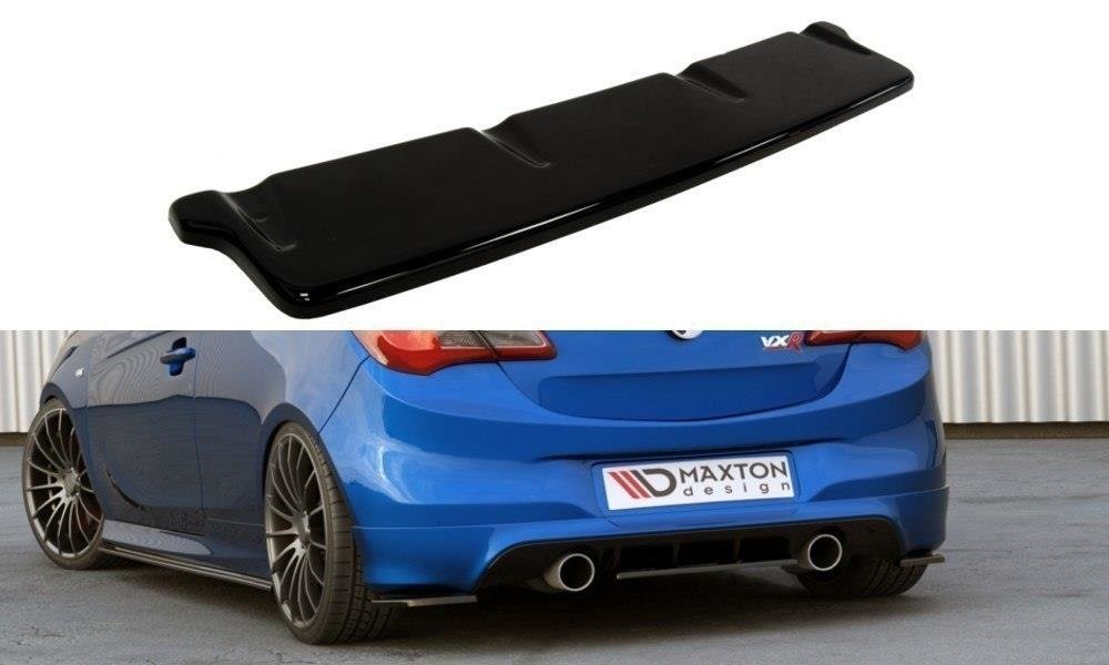 Maxton Design Heckansatz OPEL CORSA E OPC / VXR schwarz Hochglanz für Opel Corsa OPC E (Mk5)