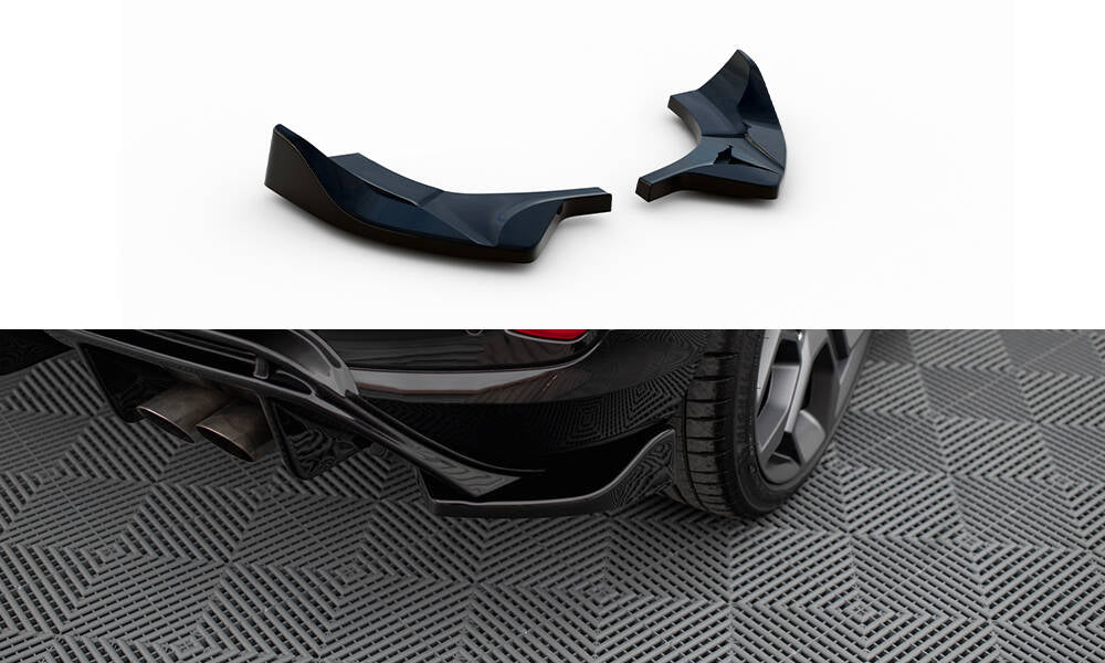 Maxton Design Heck Ansatz Flaps Diffusor V.2 passend für Ford FIesta Mk8 ST schwarz Hochglanz