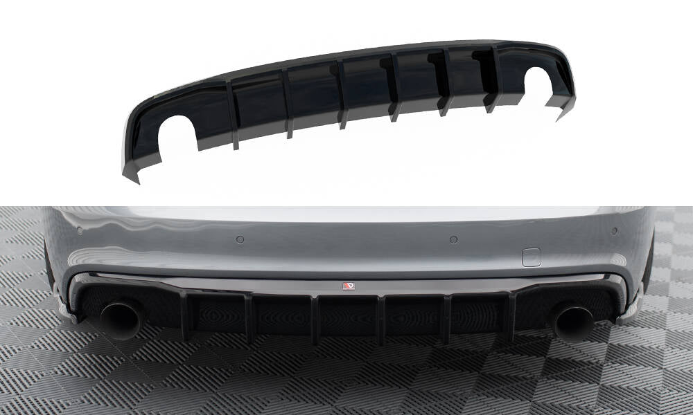 Maxton Design Diffusor Heck Ansatz passend für Audi S5 / A5 S-Line 8T Facelift (Einzelauspuff li. re.)