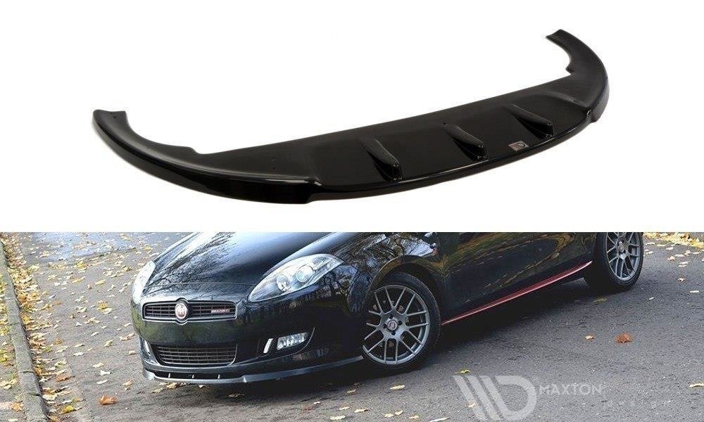 Maxton Design Street+ Spoilerlippe Front Ansatz passend für FIAT BRAVO II schwarz Hochglanz