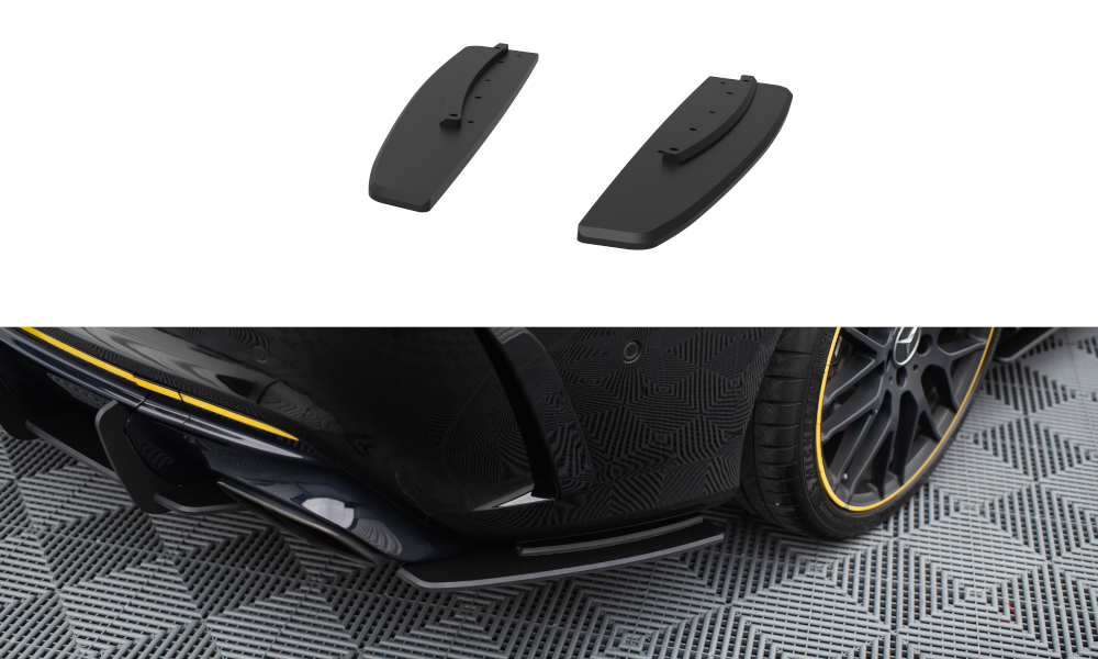 Maxton Design Street Pro Heck Ansatz Flaps Diffusor passend für Mercedes-AMG CLA 45 C117 Facelift