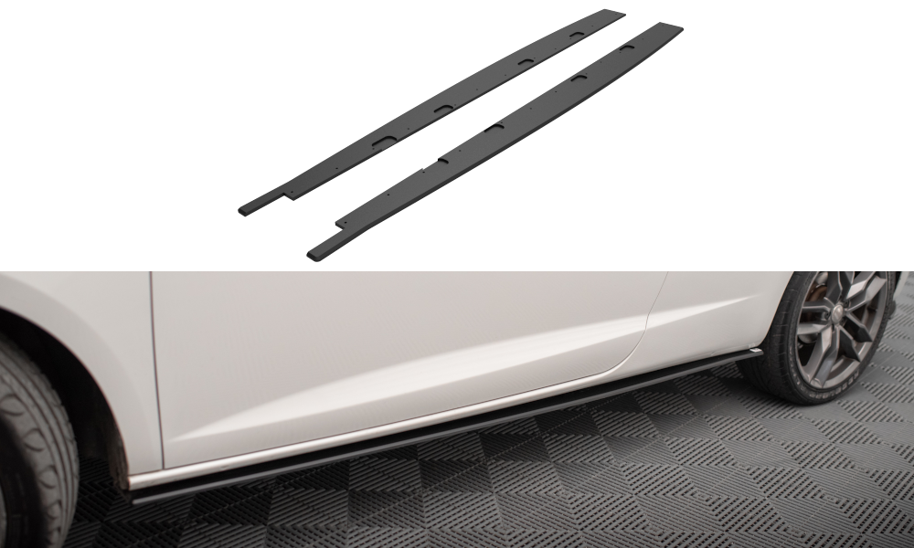 Maxton Design Street Pro Street+ Seitenschweller Leisten passend für Seat Ibiza Cupra Sport Coupe Mk4