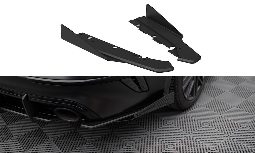 Maxton Design Street Pro Heck Ansatz Flaps Diffusor + Flaps passend für Kia Proceed GT Mk1 Facelift schwarz Hochglanz