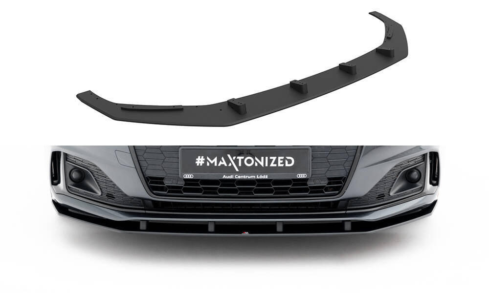 Maxton Design Street Pro Street+ Spoilerlippe Front Ansatz passend für Audi A5 F5 Facelift