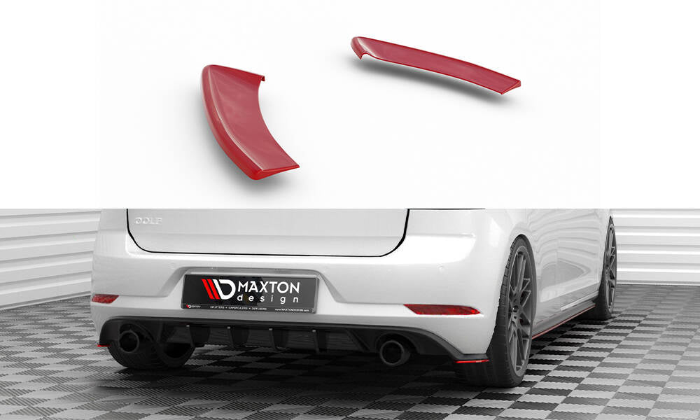 Maxton Design Heck Ansatz Flaps Diffusor V.2 für VW Golf GTI Mk7 Facelift