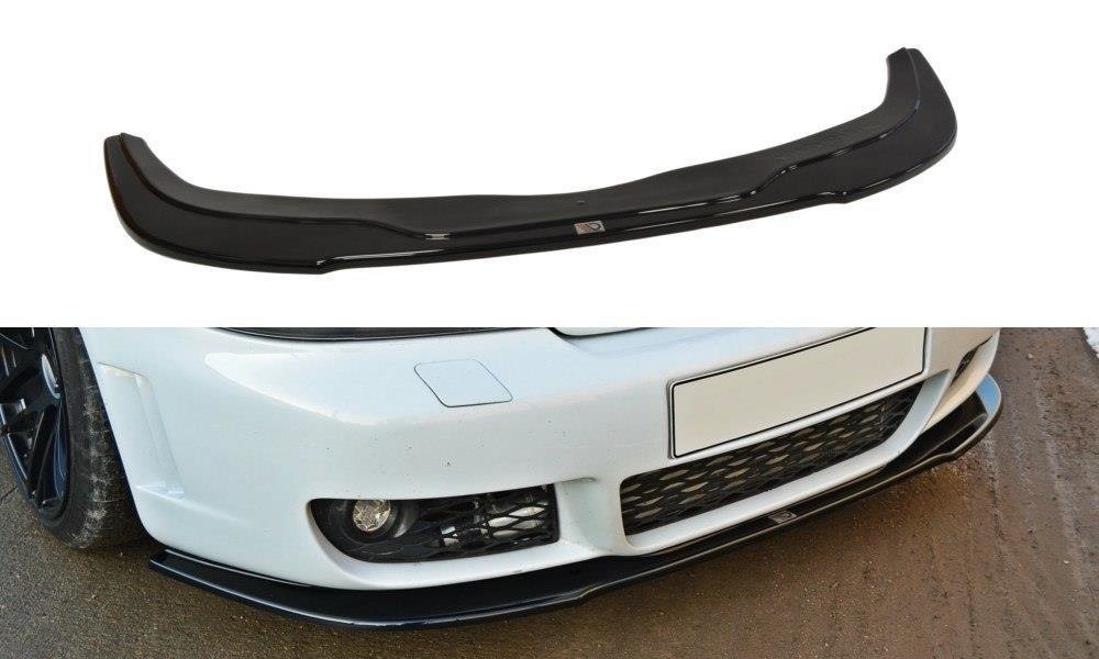 Maxton Design Street+ Spoilerlippe Front Ansatz passend für AUDI RS4 B5 schwarz Hochglanz