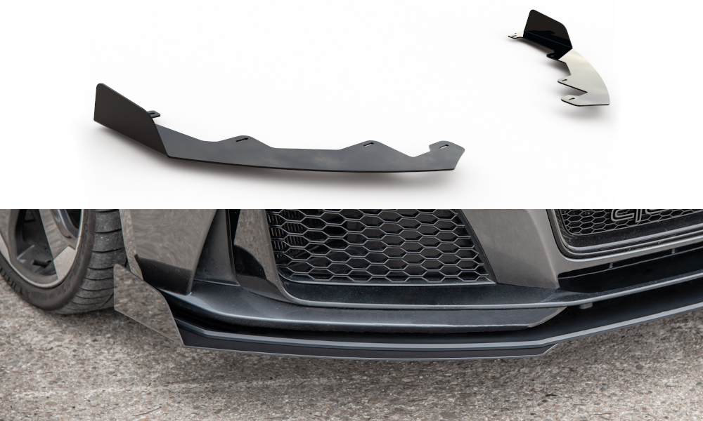 Maxton Design Flaps Audi RS3 8V Sportback schwarz Hochglanz für Audi A3
