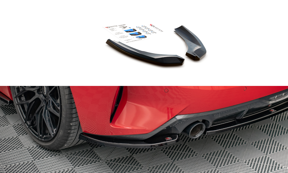 Maxton Design Heck Ansatz Flaps Diffusor passend für BMW Z4 M-Paket G29 schwarz Hochglanz