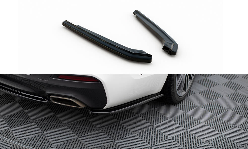 Maxton Design Heck Ansatz Flaps Diffusor passend für BMW 5er G30/ G31 M-Paket schwarz Hochglanz