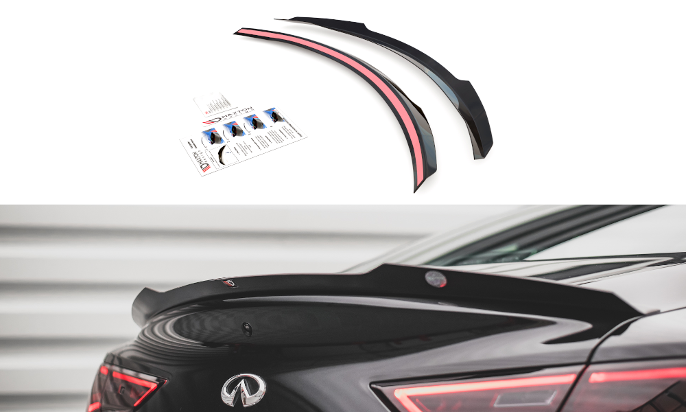 Maxton Design Spoiler CAP für Infiniti Q60 S Mk2 schwarz matt