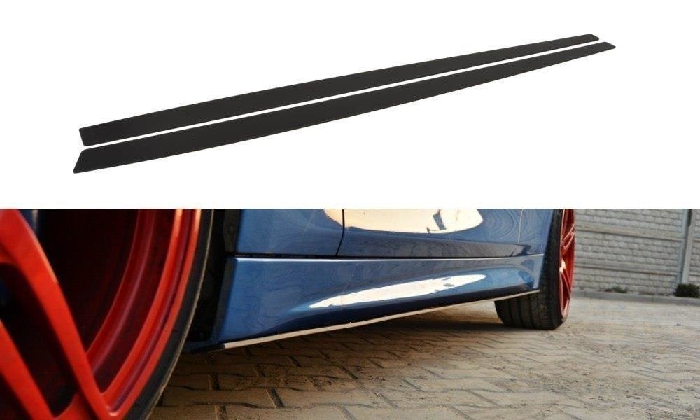 Maxton Design Racing Seitenschweller Ansatz BMW 4er Coupe / Gran Coupe / Cabrio M-Paket F32 / F36 / F33 für BMW 4er Gran Coupe