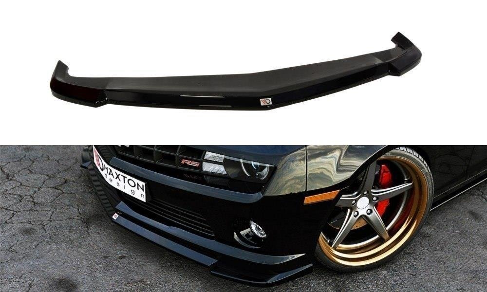 Maxton Design Street+ Spoilerlippe Front Ansatz passend für Chevrolet Camaro SS Mk5 schwarz Hochglanz