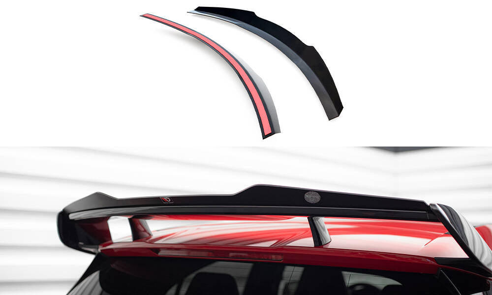 Maxton Design Spoiler CAP passend für Mercedes A W176 AMG Facelift schwarz Hochglanz