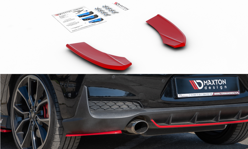 Maxton Design Heck Ansatz Flaps Diffusor V.2 passend für Hyundai I30 N Mk3 Hatchback