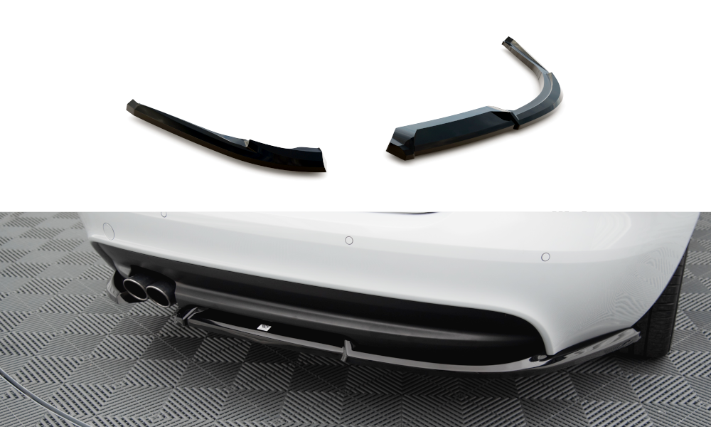 Maxton Design Heck Ansatz Flaps Diffusor passend für Jaguar XE R-Sport X760 schwarz Hochglanz