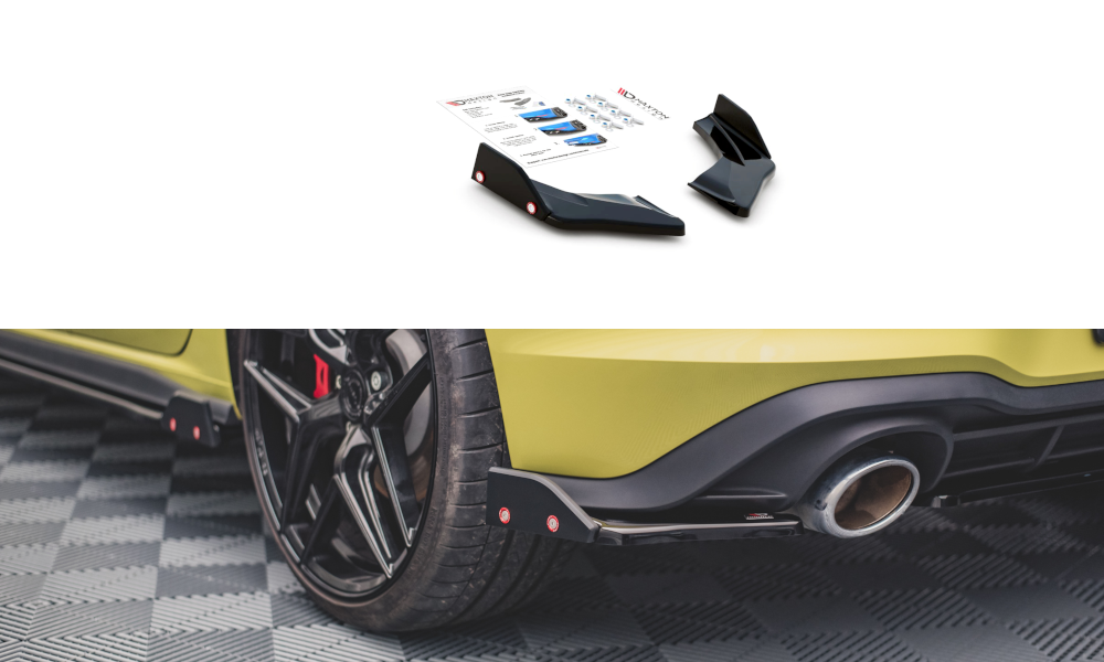 Maxton Design Heck Ansatz Flaps Diffusor V.1 +Flaps für Volkswagen Golf 8 GTI Clubsport