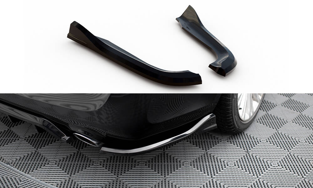 Maxton Design Heck Ansatz Flaps Diffusor passend für Chrysler 300 Mk2 schwarz Hochglanz